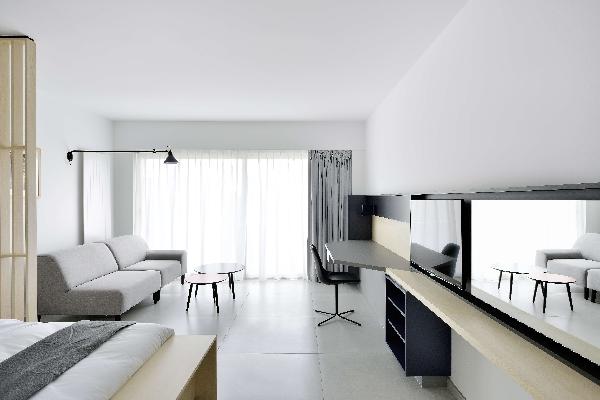 Unid Design - Sébastien Pochet - At The Park appart hotel. 43 units with kitchen. Bruxelles Interior - Design Sébastien Pochet